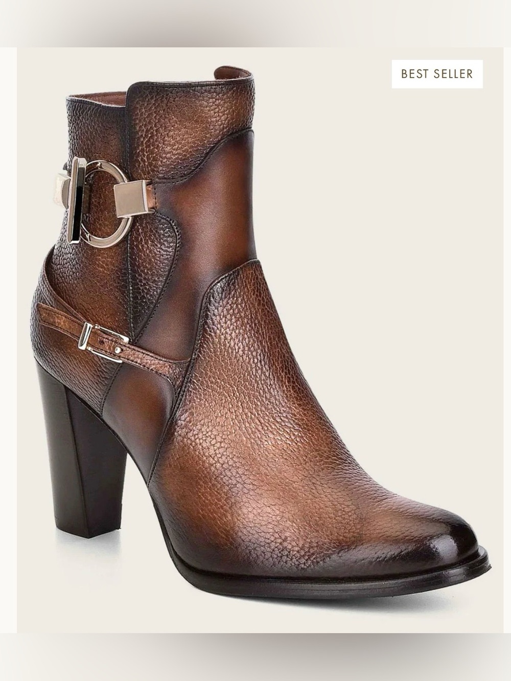Cuadra Ankle Honey Deer Bootie